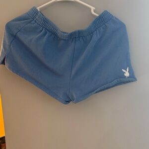 PLAYBOY Women's Athletic Blue Shorts
